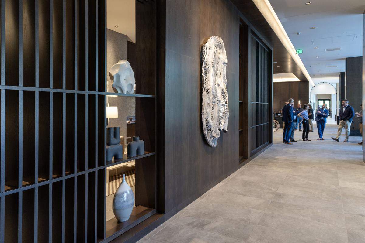 The lobby serves both properties at AC/Element Hotel, located at 1005 W. Grove St. in downtown Boise. Monday, May 11, 2026.