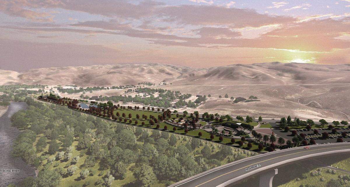 A rendering of Boise’s newest park, Sue Howell Park, near the east end of Warm Springs avenue and Idaho 21.