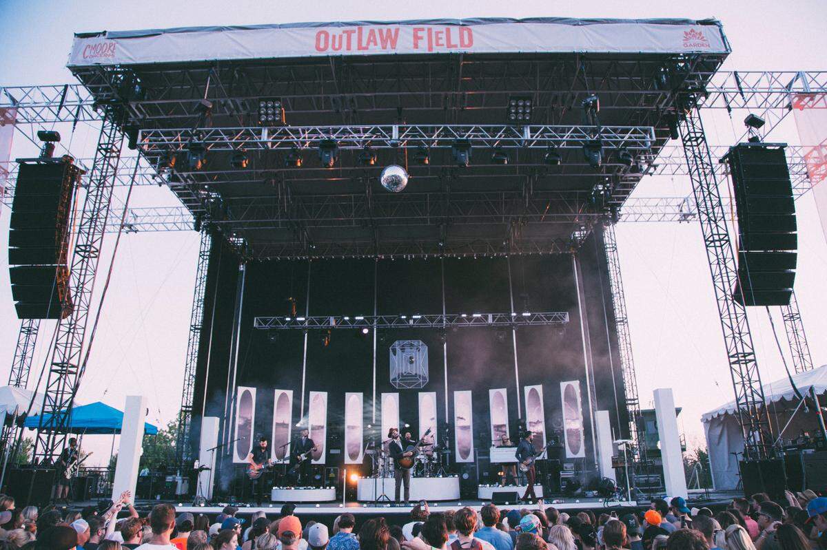 Lord Huron performs at Outlaw Field at the Idaho Botanical Garden in 2019.