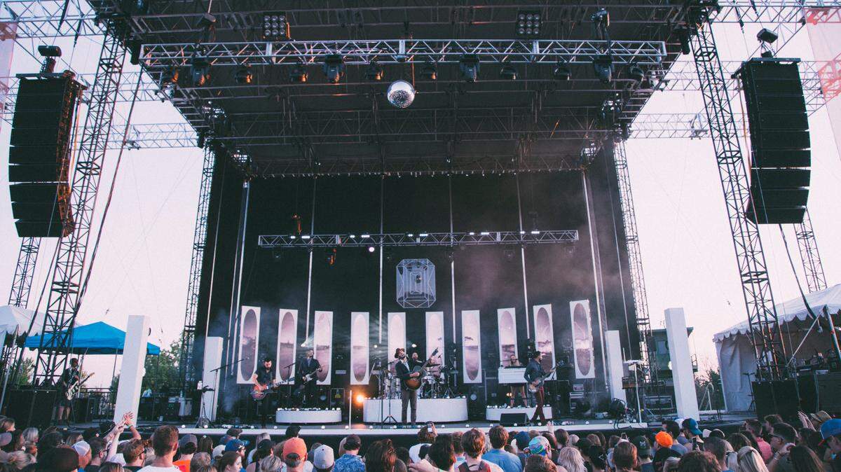 Lord Huron performs at Outlaw Field at the Idaho Botanical Garden in 2019.
