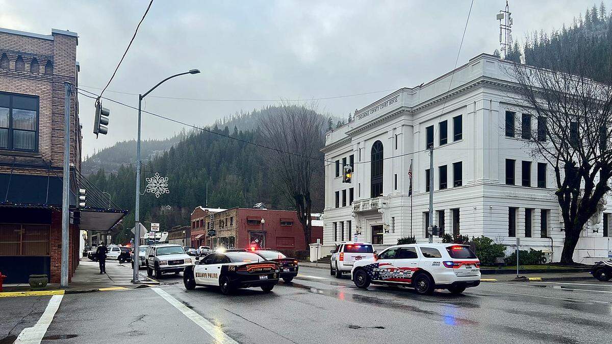 The Shoshone County Sheriff’s Office in Wallace was the scene of a shooting Friday.