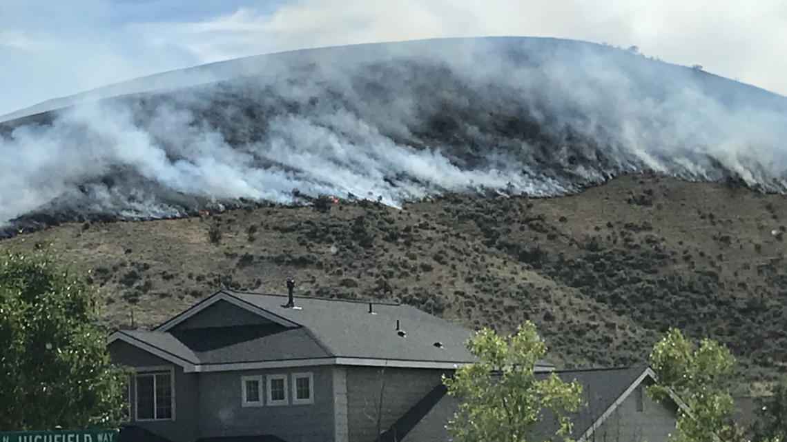 Brush fire that shut down Idaho 55 nearly contained, officials say