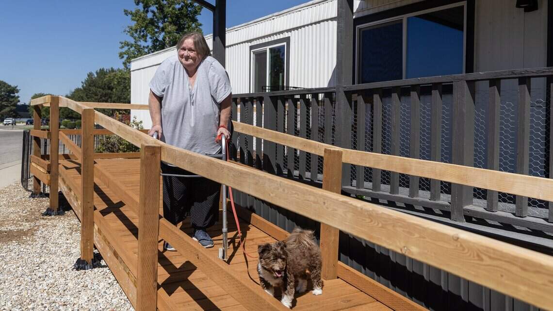 Her ramp made leaving the house difficult. Habitat for Humanity stepped in