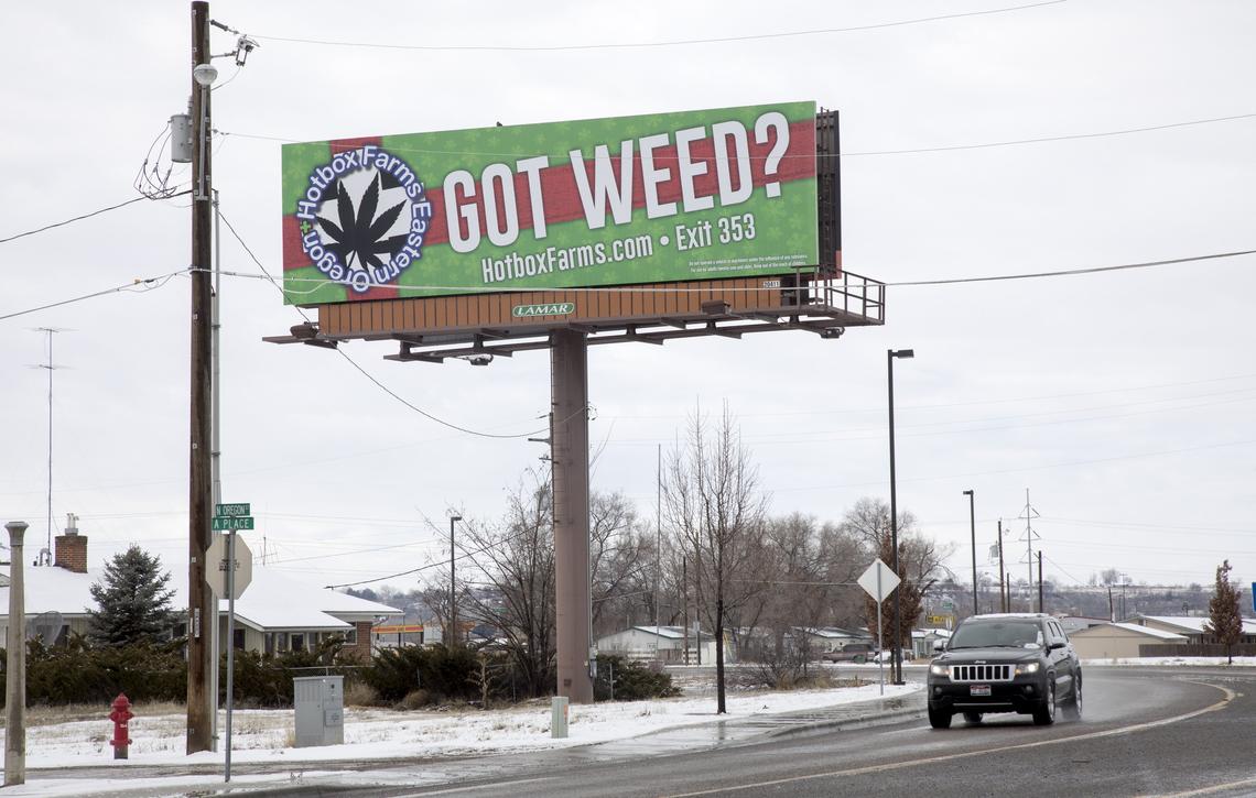 Marijuana is legal in Oregon, and a billboard in Ontario advertises a dispensary in Huntington, about 80 miles from Boise. Now the race is on to open shops much closer to the Treasure Valley.