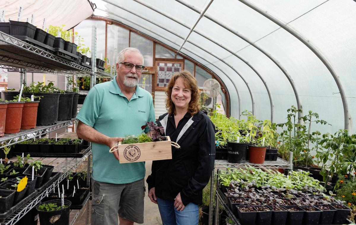 Jeff Middleton and Crystal Spencer are co-founders of Boise Vertical Farm, a nonprofit produce-growing facility that works with people recovering from drug and alcohol addiction doing court-ordered community service.