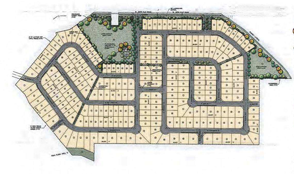 The Fossil Creek subdivision would include 272 houses near the southwest intersection of Deer Flat and Ten Mile Roads.