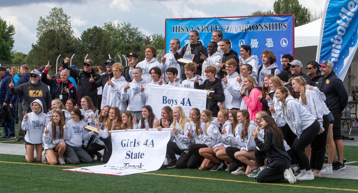 Bishop Kelly’s girls and boys teams swept the 4A state track and field championships Saturday, May 22, 2021, at Eagle High School.