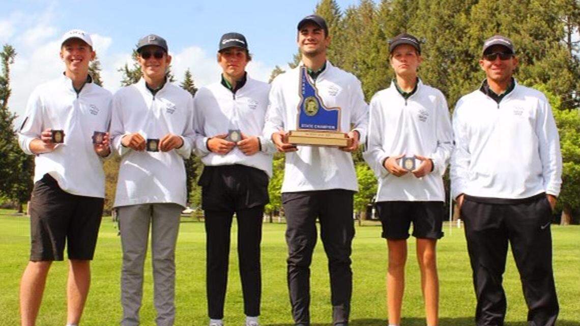 The Eagle High boys golf team won the 5A state title Tuesday at Avondale Golf Club in Hayden, placing all five golfers inside the Top 20.