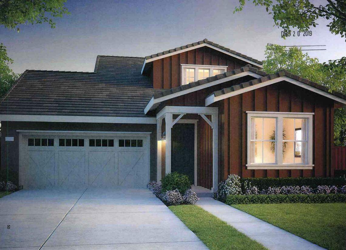 An artist’s rendering shows an example of a home within the proposed Rene Place subdivision in Eagle.