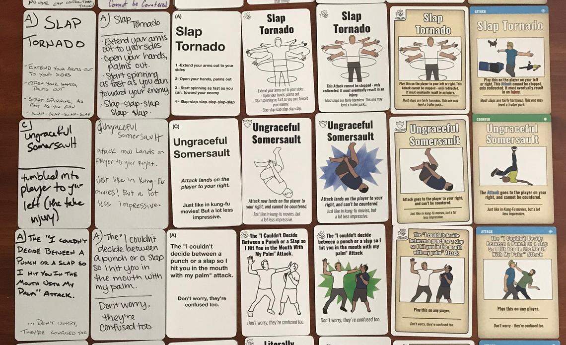 Pass-a-Fist began nearly five years ago when its creators first cut pieces of paper and made the cards with permanent markers. Now the game is on Kickstarter and reached its goal about a week after launching the campaign.