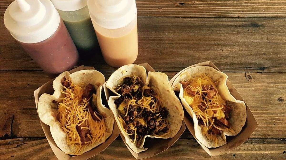 Tin Roof’s street tacos are made from scratch and served in fresh-baked soft corn tortillas.