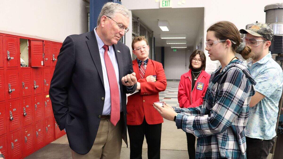 Lt. Gov. Scott Bedke has been touring schools to promote the Idaho Launch program.