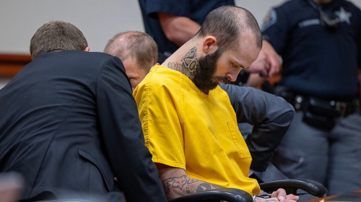 Nicholas Umphenour, the man who helped an Idaho inmate escape from prison at a local hospital, appears at the Ada County Courthouse for his arraignment.