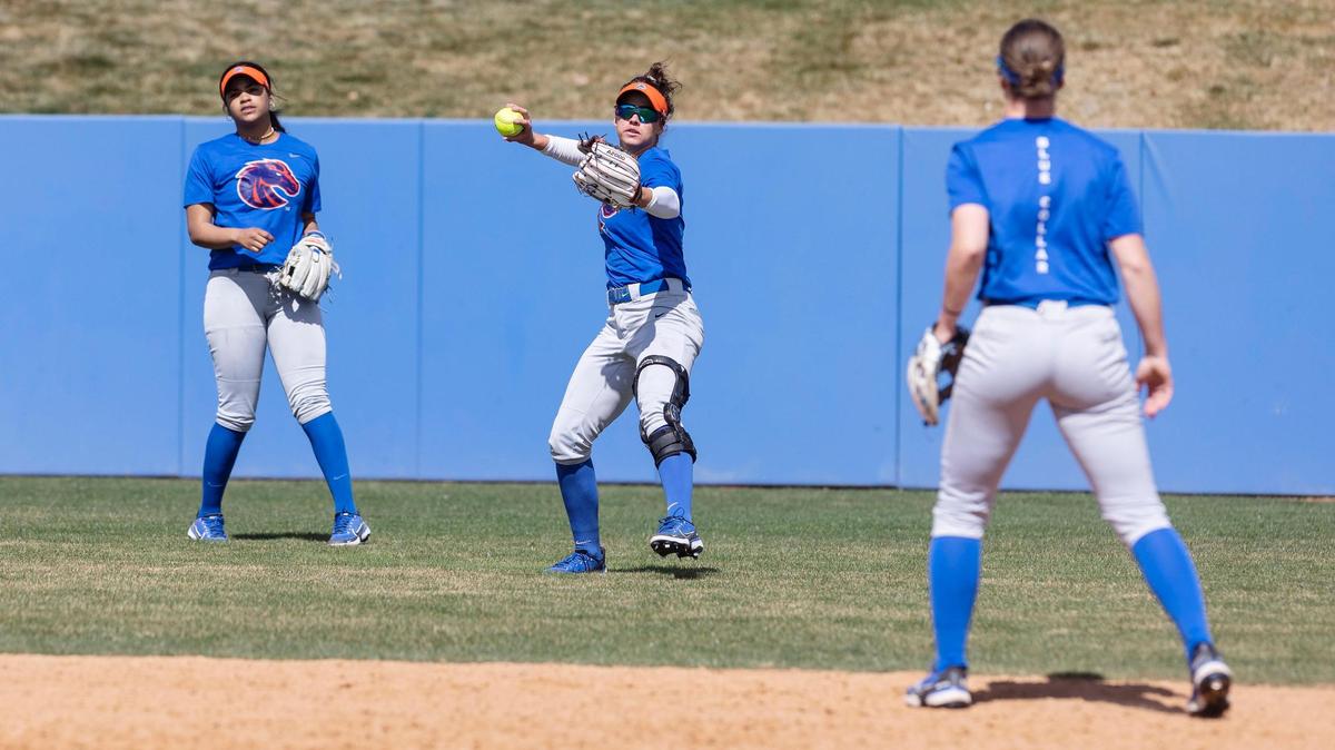 Boise State outfielder Kelsey Hall (pictured) and former Bronco Kelsey Lalor tied last season with a team-high 13 home runs.