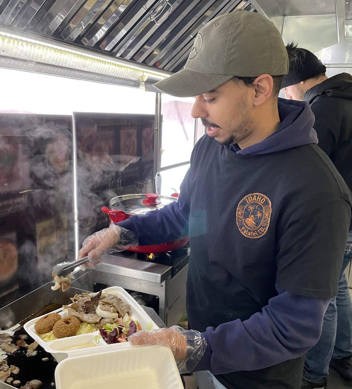 Ali Alaali and his brother, natives of Syria, started the Falafel Co. food truck.