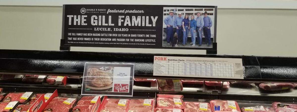 Beef cattle from the Gill Ranch are marketed as part of the Double R Ranch brand in grocery stores through Agri Beef.