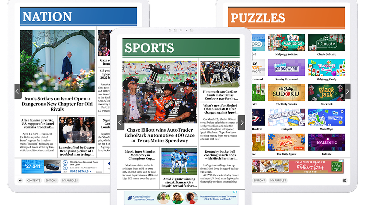 These are some of the page formats in the Tri-City Herald’s new Edition.