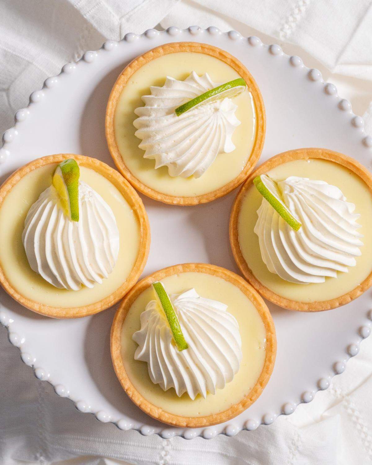 These tarts have “shortbread shells imported from Switzerland and delicately filled with key lime filling,” according to Kneaders. “Topped with whipped cream and garnished with fresh lime, you won’t be able to just have one!”