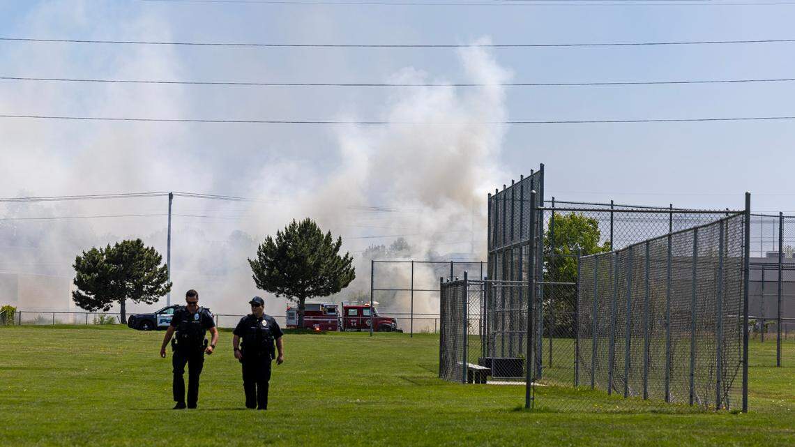 The fire was near the railroad.