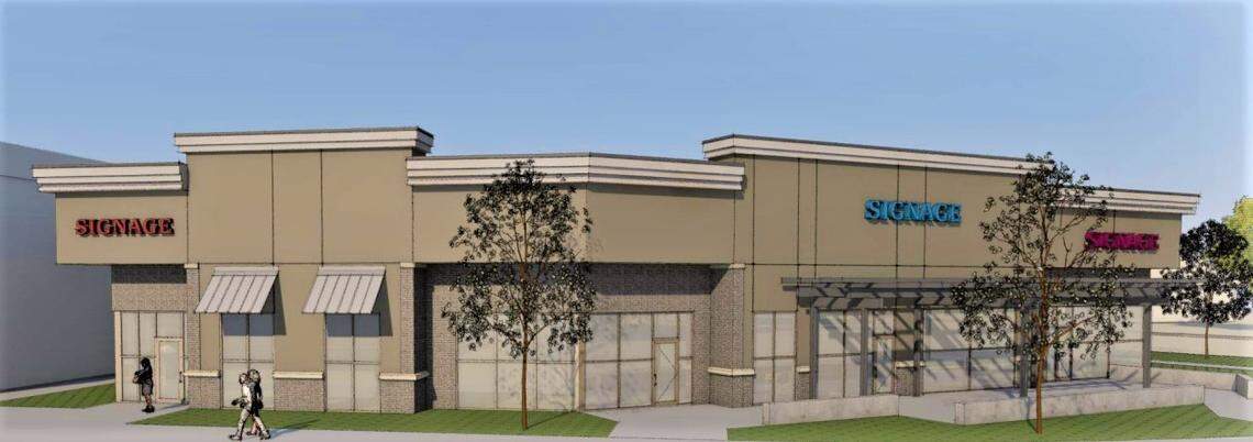 A rendering of a proposed building at 3047 S. Bown Way.