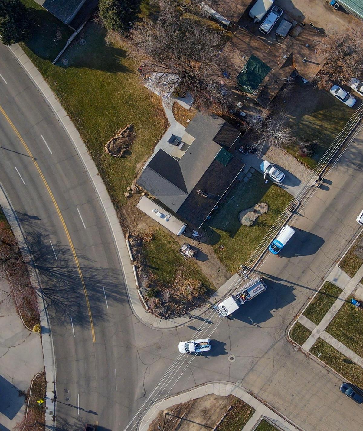 A car traveling on East Amity Avenue in Nampa failed to negotiate a corner at South Diamond Street on Sunday morning, according to Nampa Police. The car hit a berm that launched the car into the chimney stack on the roof of a nearby home, and onto the roof of a second home. The crash killed one passenger: Two others were transported to the hospital.