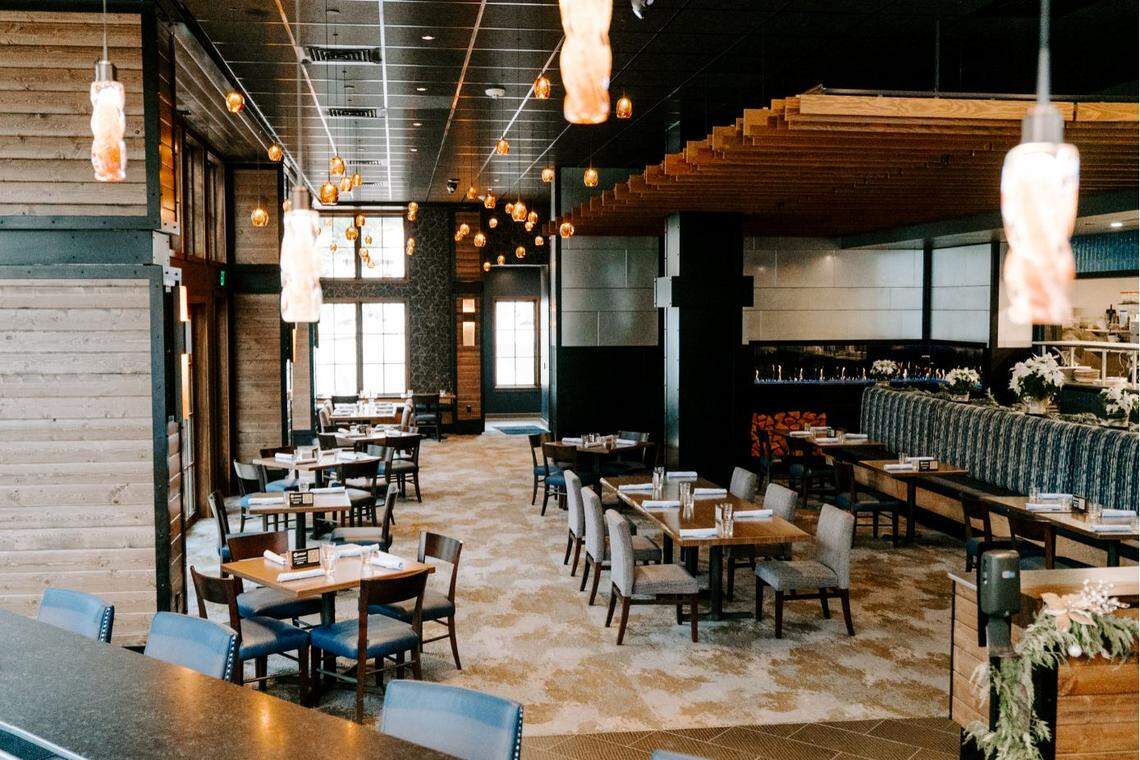 The new Reserve restaurant in the village at Tamarack Resort.
