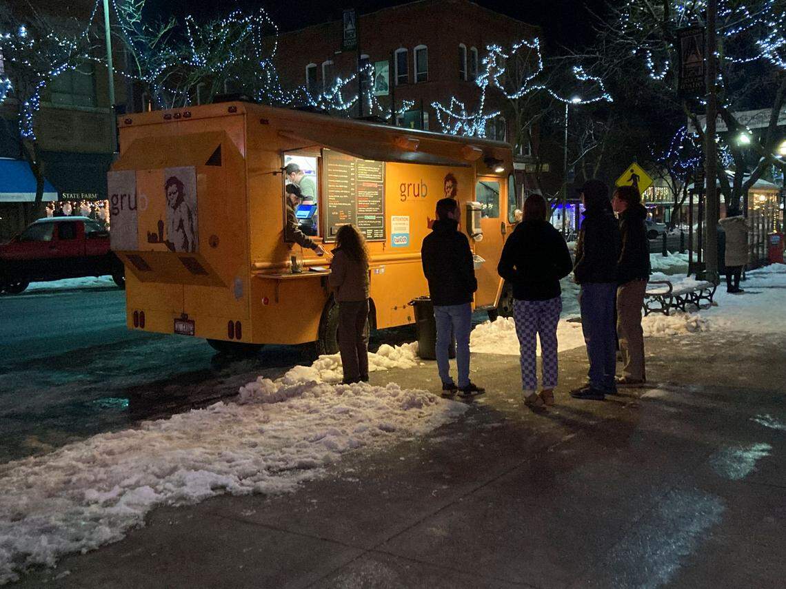 Close friends and housemates Madison Mogen and Kaylee Goncalves, two of the four victims in University of Idaho homicides, visited the Grub Truck food truck at about 1:40 a.m. on Sunday, Nov. 13. The popular late-night food option serves customers in the same downtown Moscow location adjacent Friendship Square, on Wednesday, Dec. 7, 2022.