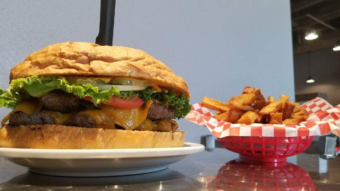 This monster double cheeseburger is just one of the many challenge burgers that Big Jud’s has offered through the years.