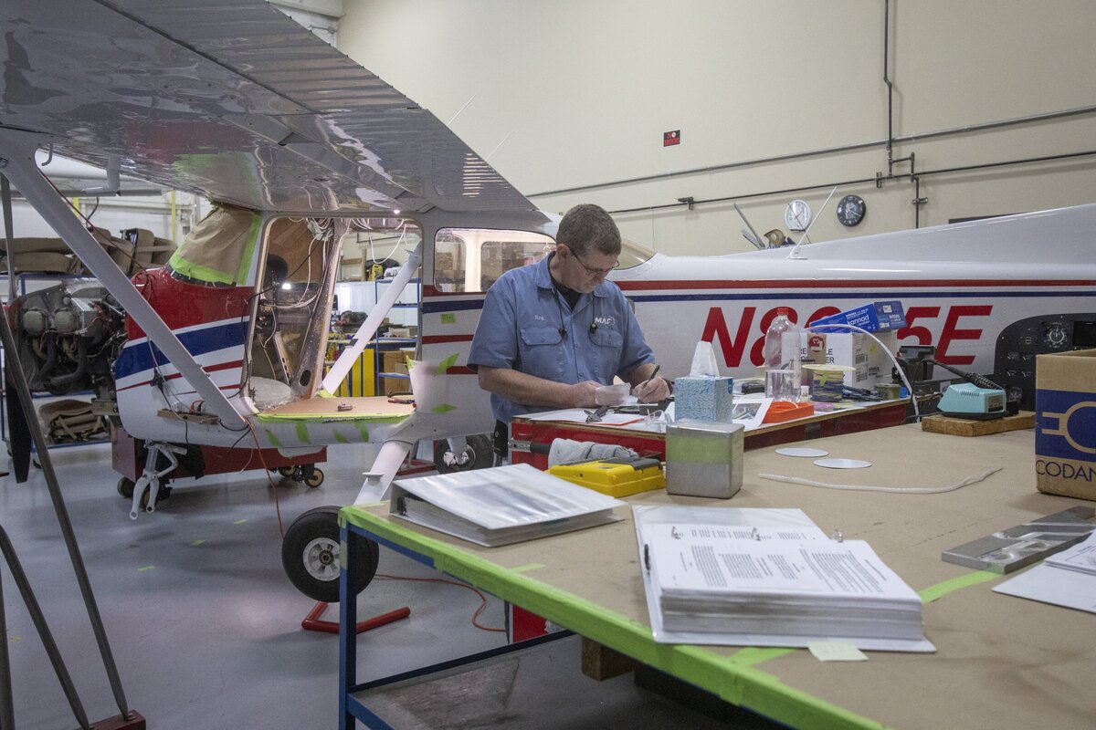 Reg Epp, a former pilot in Botswana and mechanic in Indonesia, is now a full-time mechanic in Nampa. He works on an upgrade for a MIssion Aviation Fellowship plane. The Nampa-based Christian nonprofit, sends evangelists, plus doctors and medications, disaster relief, teachers, food and aid, to remote villages around the world.