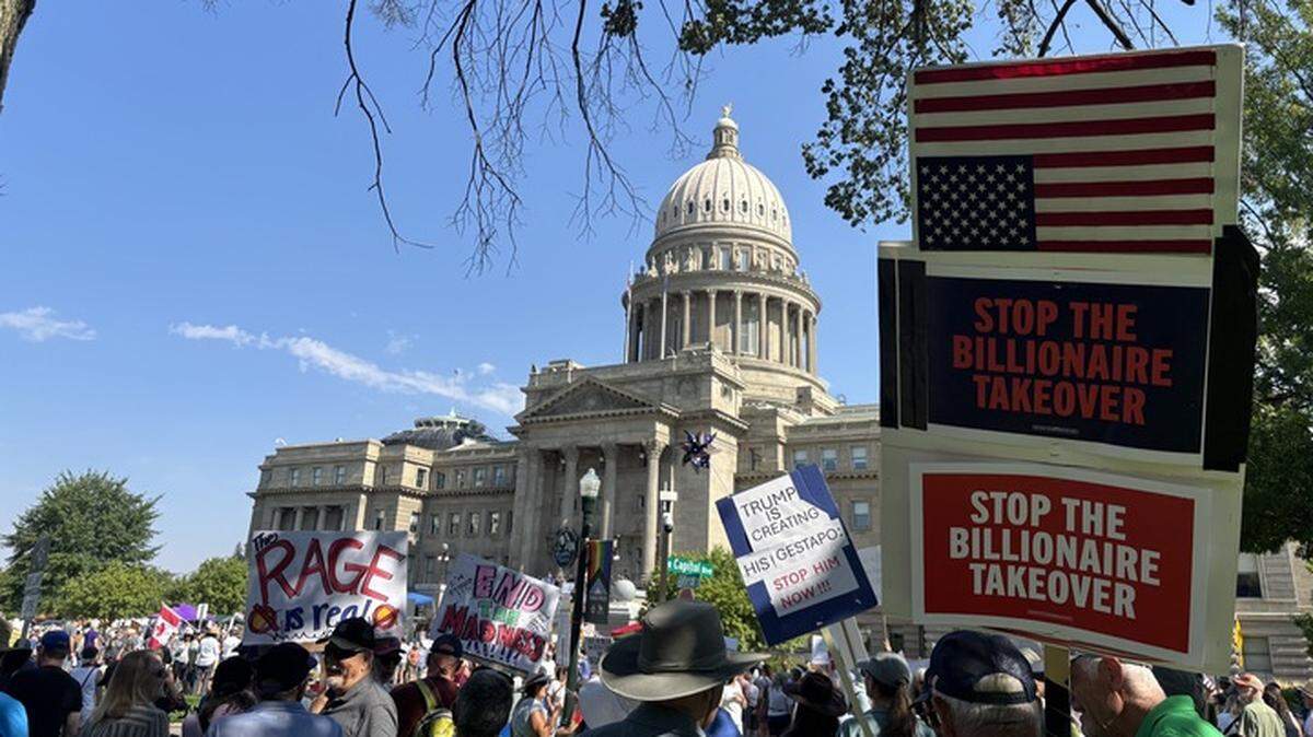The organizers of the rally, Idaho 50501, are a nonpartisan organization committed to “empowering Americans and communities to defend democracy, uphold the United States Constitution, and limit government overreach,” according to its website.