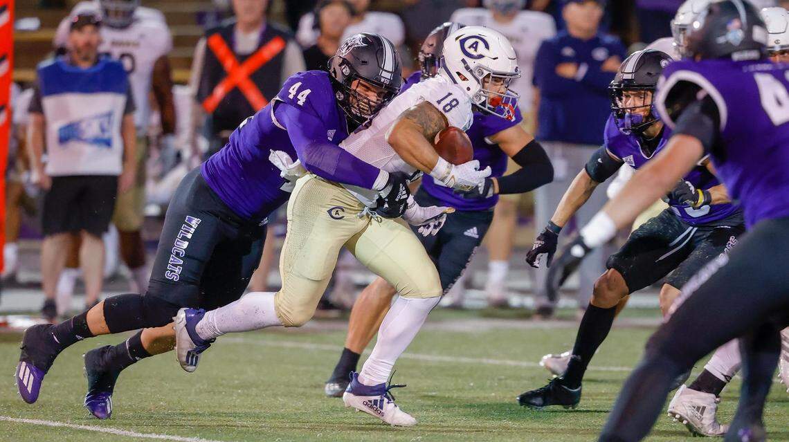 Former Weber State linebacker George Tarlas (44) joined the Boise State football team for his final year of eligibility after racking up 121 tackles, 20 tackles for loss, 17 sacks, eight pass breakups and seven forced fumbles in five seasons with the Wildcats.