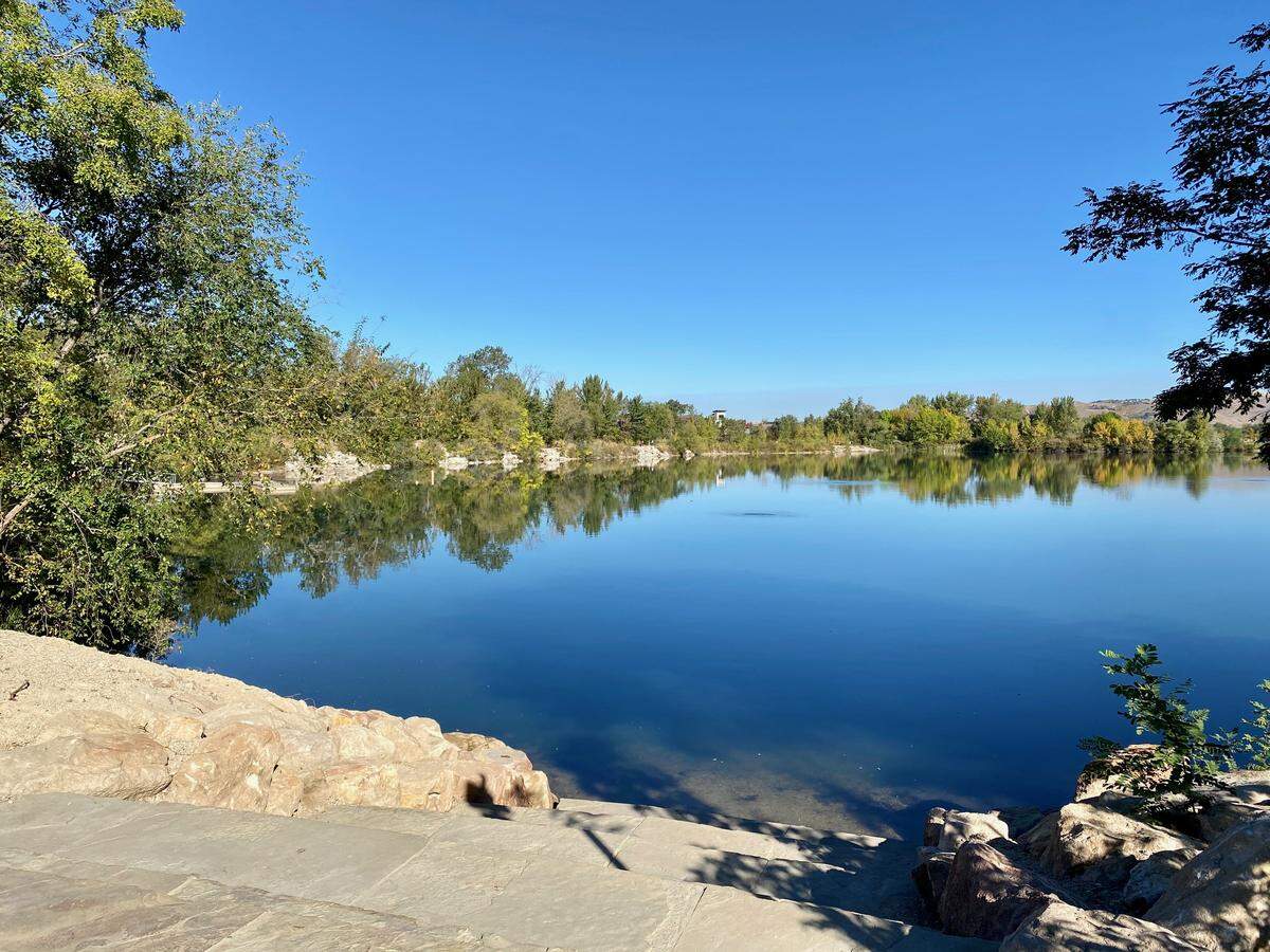 This photo, provided by the city of Boise, shows new water access at Quinn’s Pond.