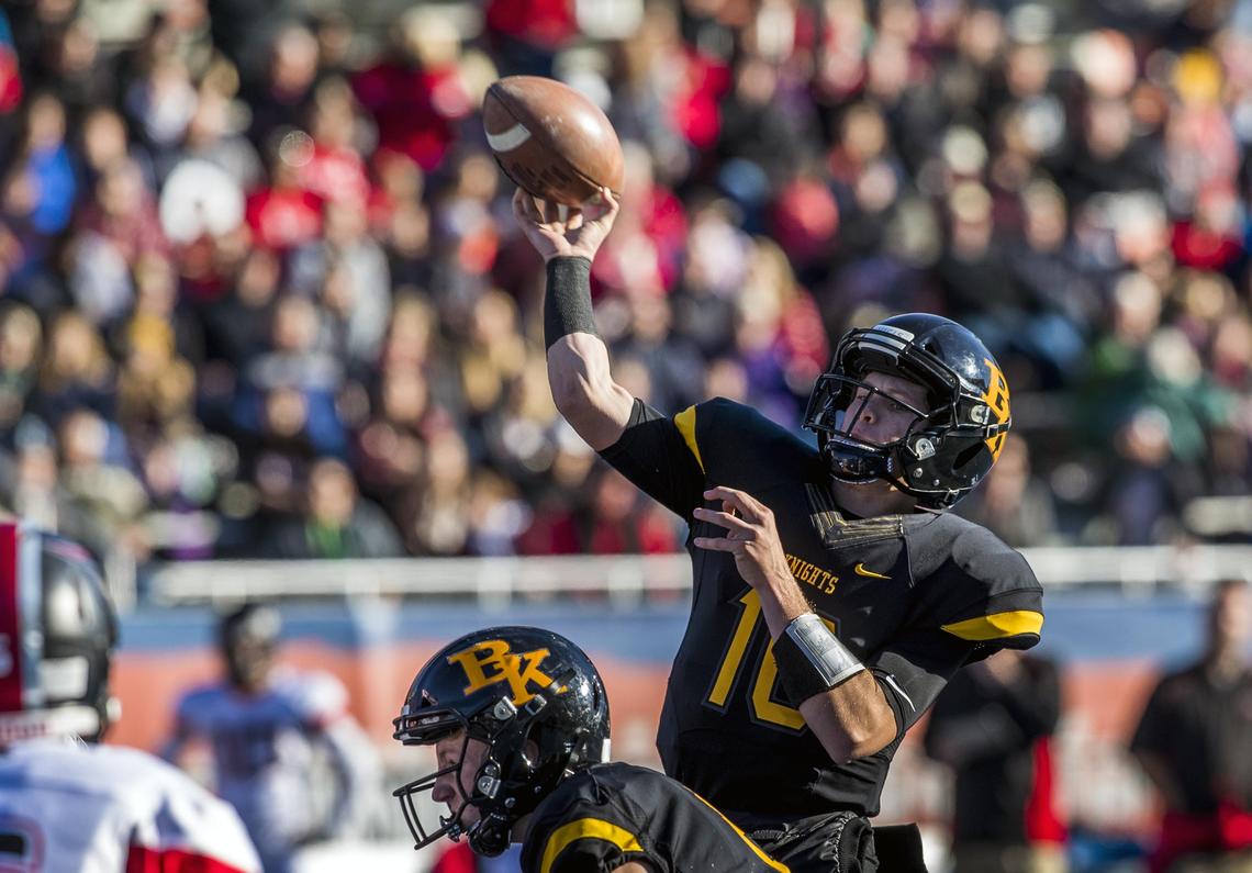 Bishop Kelly quarterback Beau Nelson led the Knights to last season’s 4A state championship game as a junior.