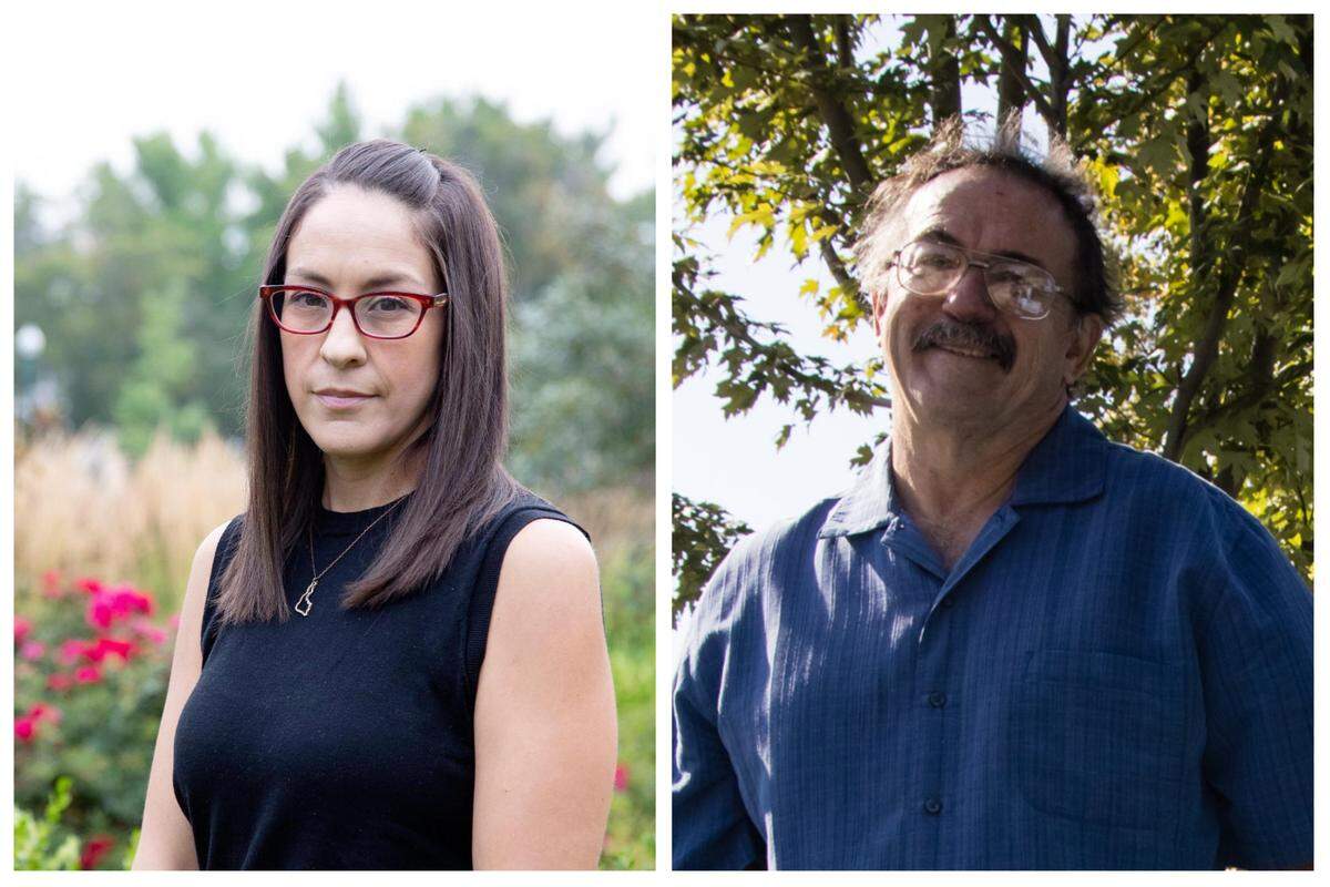 Democrat Soñia Galaviz (left) and independent Wayne Richey (right)