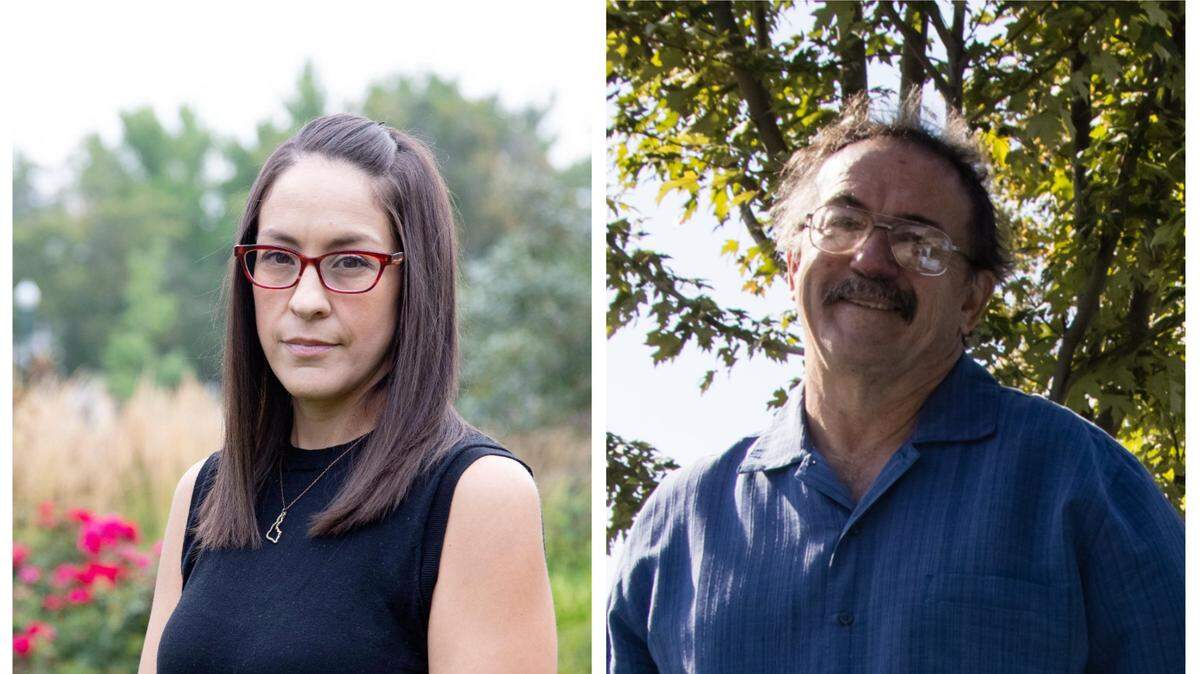 Democrat Soñia Galaviz (left) and independent Wayne Richey (right)