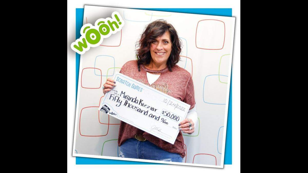 Miranda Kizziar won $50,000 playing Ol’ Money Bags in Idaho. She plans to spend it on bills, another road trip and to put some in savings.