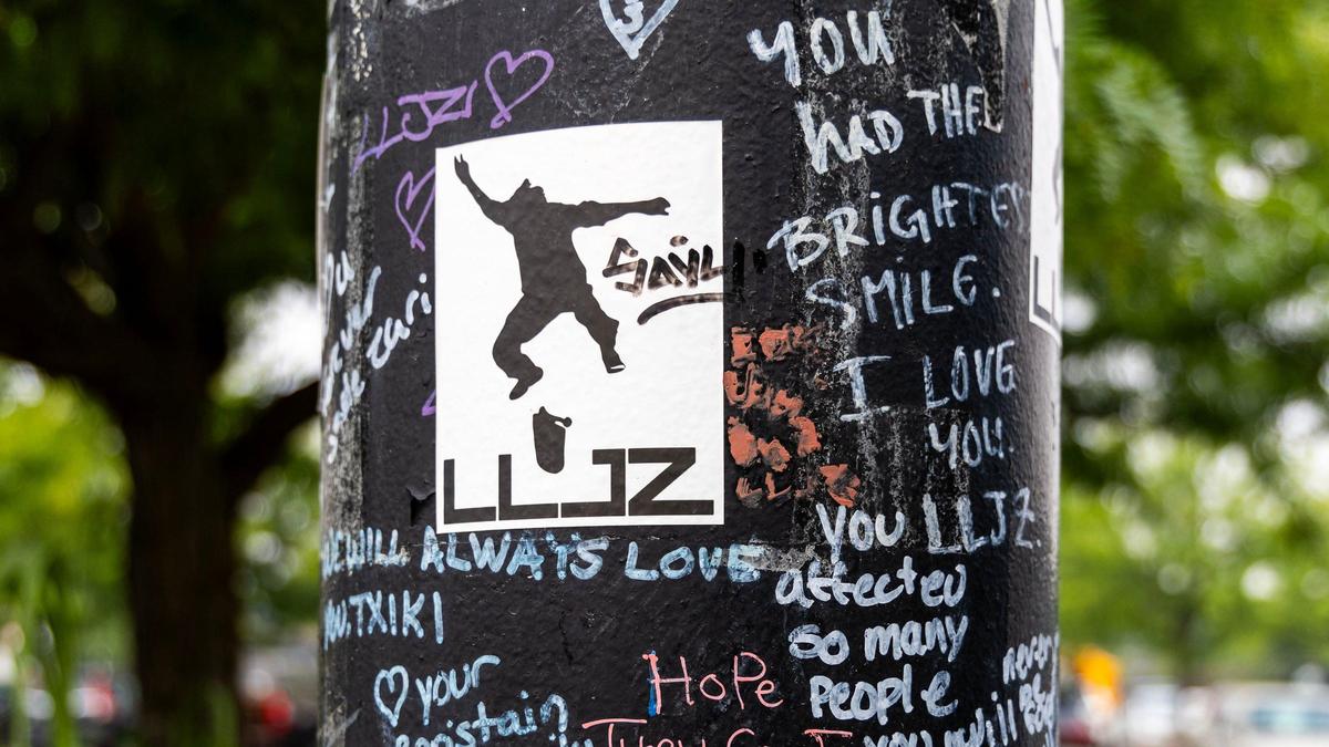 A memorial for Jadin Zurawski created by friends and family after the 16-year-old skateboarder was killed in the intersection at 16th and Washington streets in Boise just over a year ago on Aug. 3, 2023. The memorial has remained at the site.