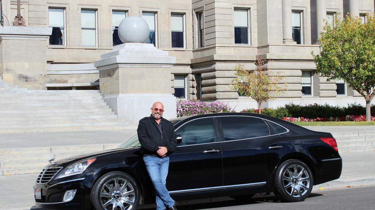James Beach, who drives for Uber and Lyft on the side, has a Hyundai Equus that he uses exclusively for rides. The luxury car has a 430-horsepower engine and back seats that can be heated, cooled or reclined.