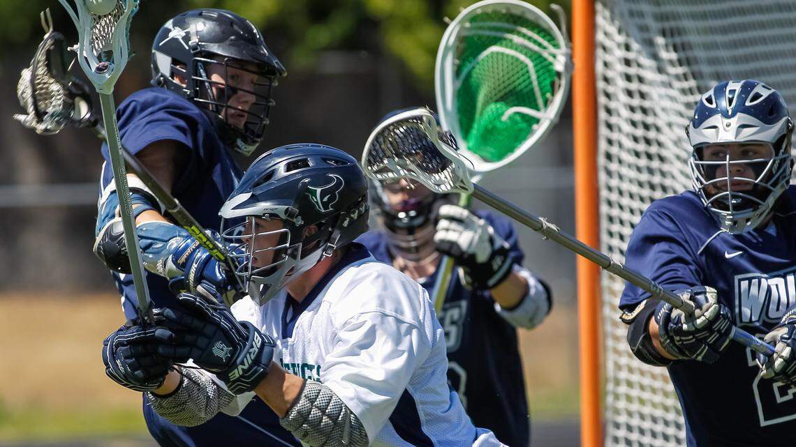 Nich Guzzetti played lacrosse for Mountain View High in 2013, above, and went on to help the College of Idaho transition its club team to a varsity program.