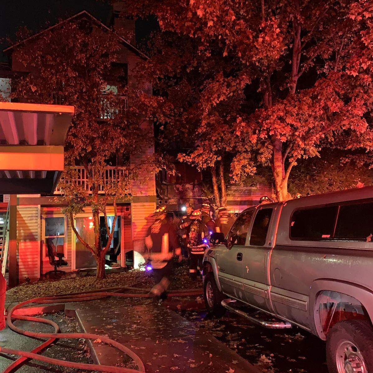 Multiple emergency units went to the scene.