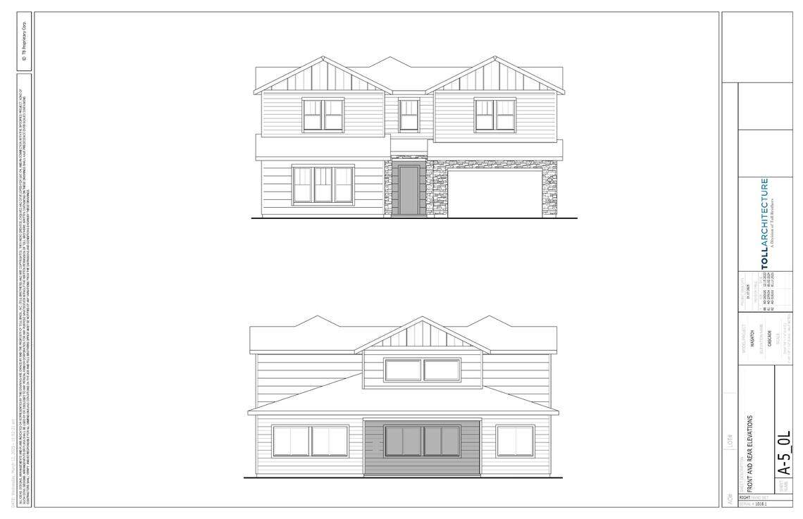 Design drawings of what some single-family homes in the proposed Dayspring subdivision could look like.
