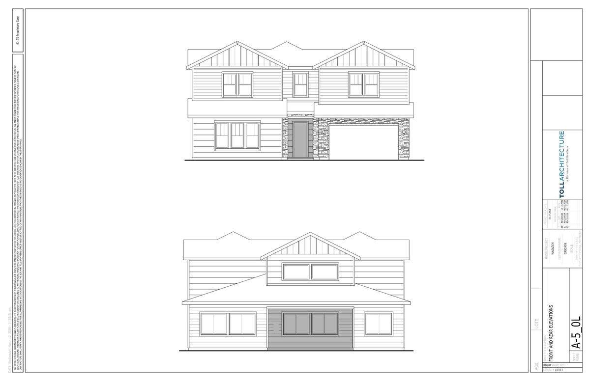 Design drawings of what some single-family homes in the proposed Dayspring subdivision could look like.