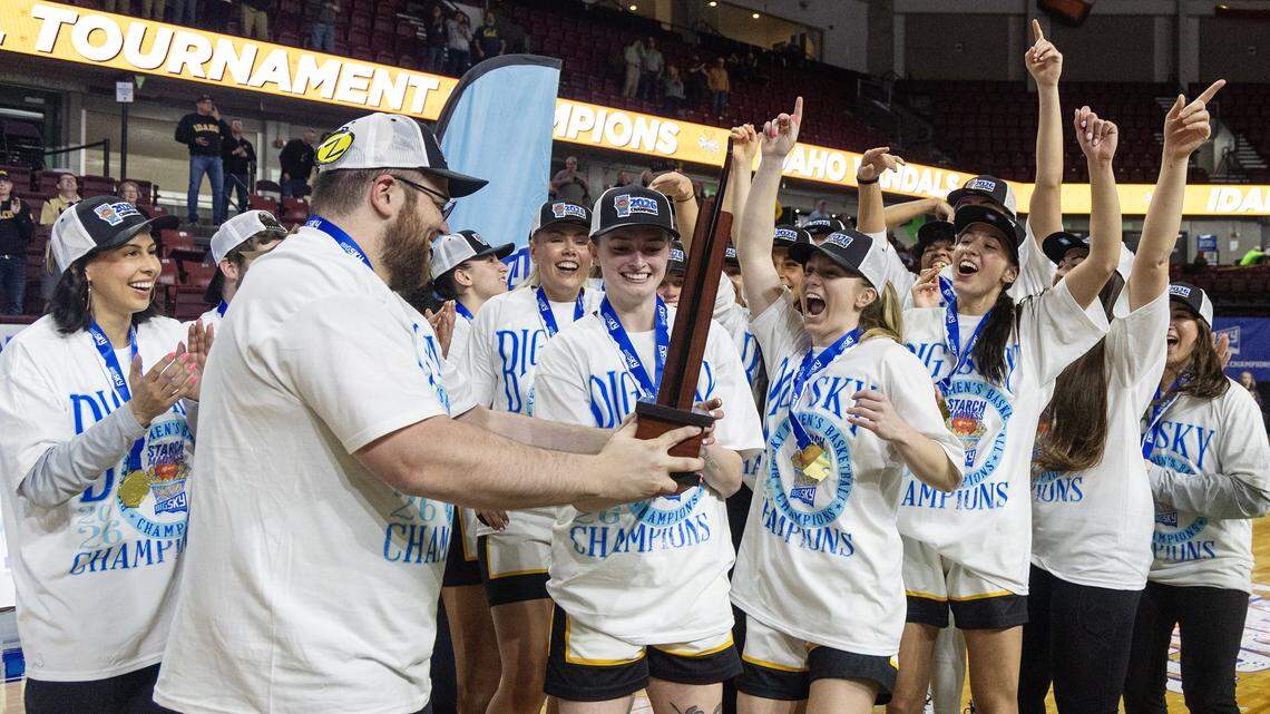 Top-seeded Idaho wins 60-57 over No. 2 Montana State in the Big Sky championship game for women's basketball at Idaho Central Arena in Boise, Wednesday, March 11, 2026.