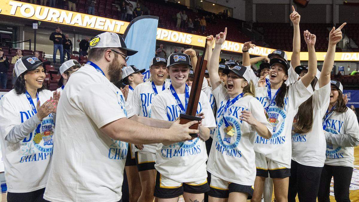 Top-seeded Idaho wins 60-57 over No. 2 Montana State in the Big Sky championship game for women's basketball at Idaho Central Arena in Boise, Wednesday, March 11, 2026.