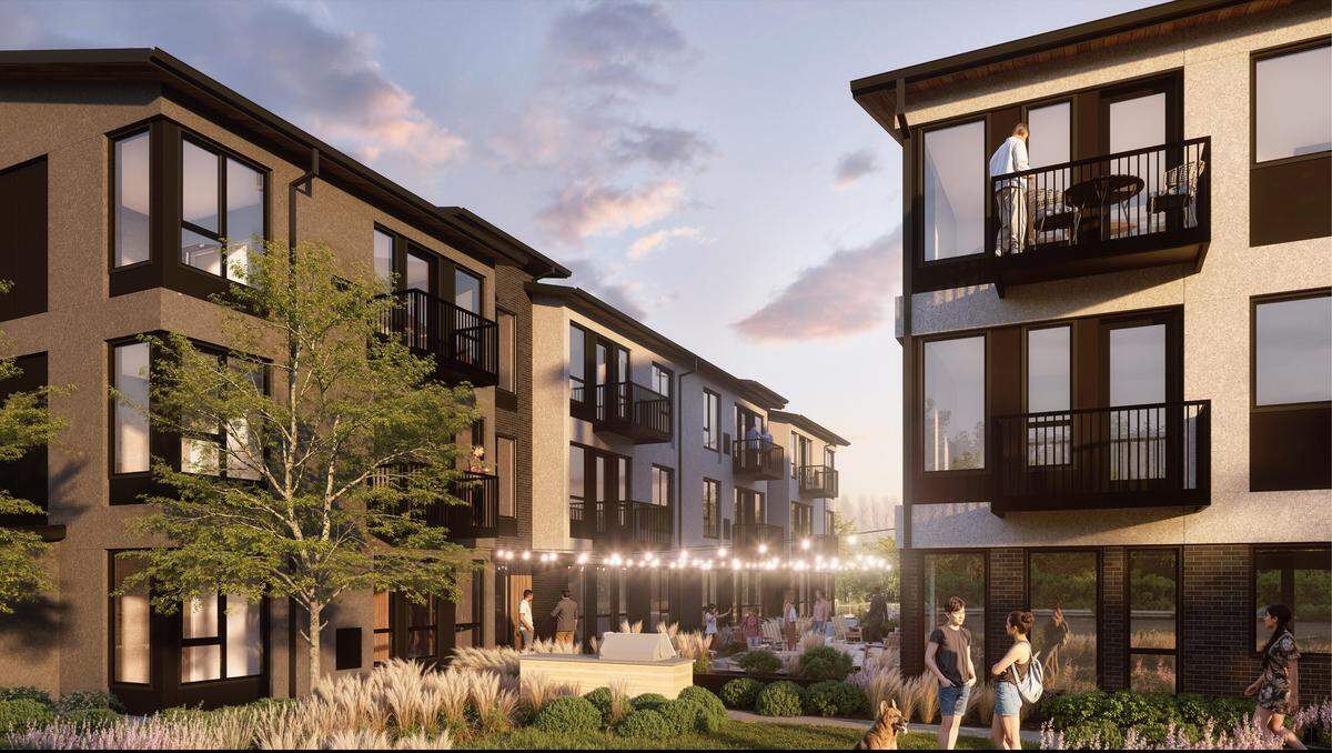 Ivywild on Broadway will bring 40 condominium units spread across two buildings to Boise when it opens in 2026.