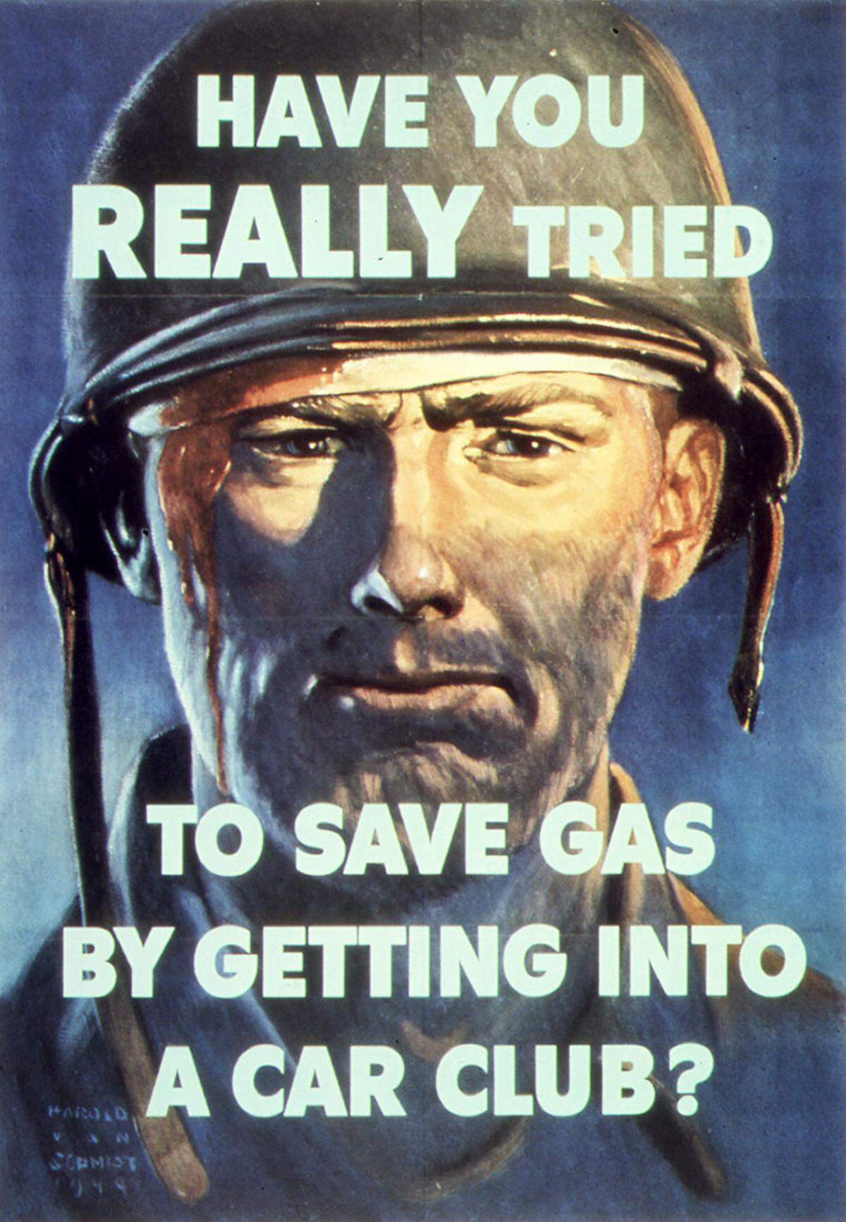 During the war years, gasoline, rubber, sugar, butter, and meat were rationed. Government publicity reminded people that shortages of these materials occurred because they were going to the troops, and that civilians should take part in conservation and salvage campaigns.