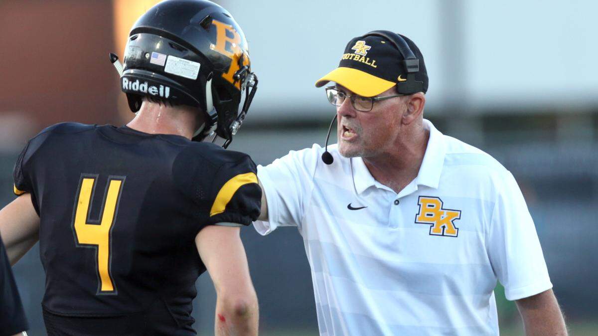 Bishop Kelly coach Tim Brennan reached 200 career wins Friday night with the Knights’ victory over Vallivue.