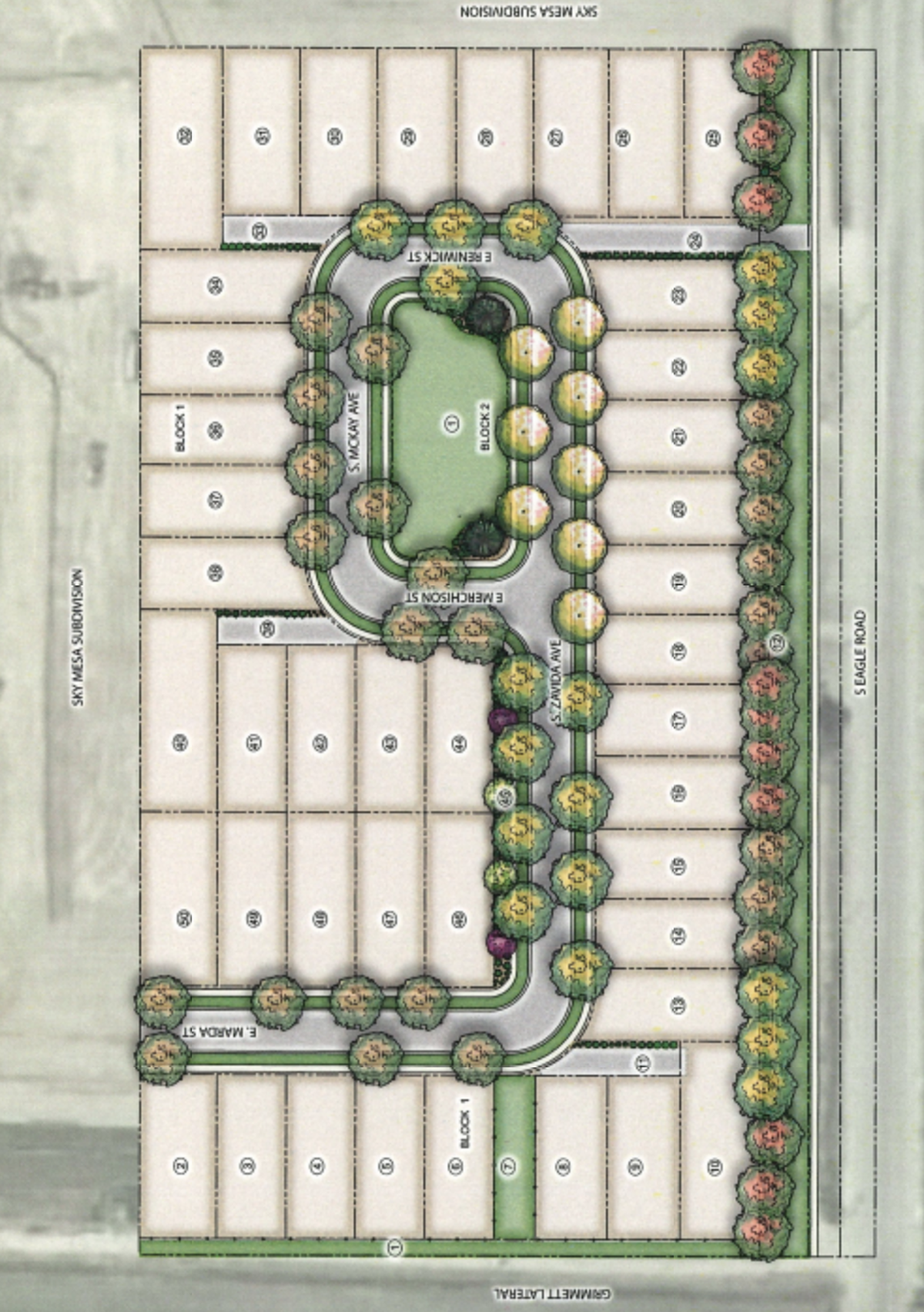 The McKay Farms subdivision would include 42 houses on South Eagle Road.