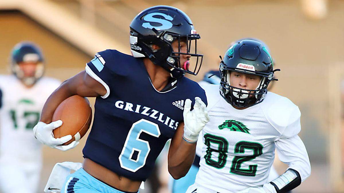 Skyline’s Kenyon Sadiq was voted the 4A All-Idaho Football Player of the Year by the state’s coaches.