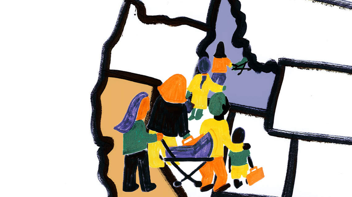 ‘California refugees’ move to Idaho for lax vaccine laws. They want lawmakers to know why